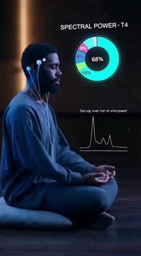Delta-Dominant Spectral Profile in Deep Meditative EEG #brainwaves #delta