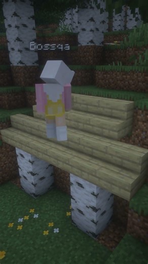 BARDZO ŁATWA brzozowa baza na pierwszą noc w Minecraftcie 🌳 MINI tutorial krok po kroku #minecraft