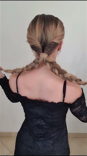 REALLY easy & pretty UPDO HACK for your next WEDDING 2026🪩 #braids #hairstyle #hair #updo