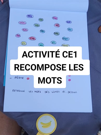 Activité ludique pour renforcer le vocabulaire en CE1