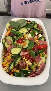 230K views · 1.4K reactions | zesty Italian pasta salad favorite pasta salad with tri-colored rotini, veggies, meats, cheeses tossed with homemade italian dressing. delish! thanks for watching! this video was produced by Rick Lax, Network Media and Jacky P | Life's More Fun This Way | Facebook