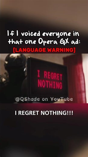 [16+] If I voiced everyone in that one Opera GX ad: #shorts #funny #voiceover