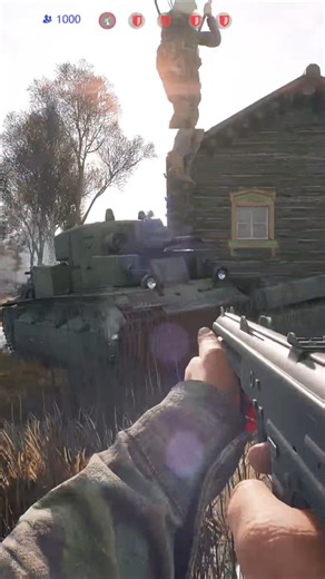 Italian Airborne encounters USSR T-28 #enlistedgame #gaijin #shorts