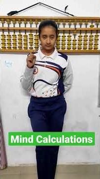 mind calculations #humancalculator #abacus #amazingmathstricks #visualisation