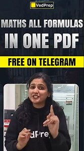 Maths All Formulas in One PDF 📘 | FREE on Telegram 🔥| VedPrep Maths Academy