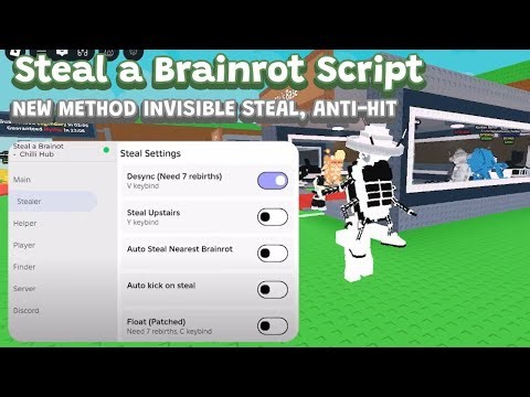 Steal a Brainrot Script - Invisible Steal, Anti-Hit, Instant Steal *OP METHOD* | PC & MOBILE