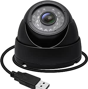 SVPRO Dome Security Camera 1080P Waterproof USB Camera 80ft Infrared Night Vision Low Lux Camera H.264 Outdoor Cameras with Metal Housing,24 IR-LEDs Day Night & Monitoring Home Surveillance Camera