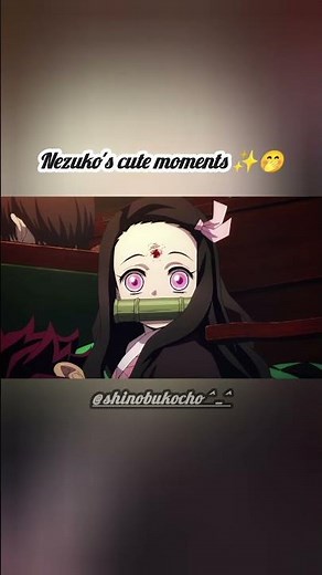 Nezuko cute moments 💖🤭✨ #nezukochan #demonslayer