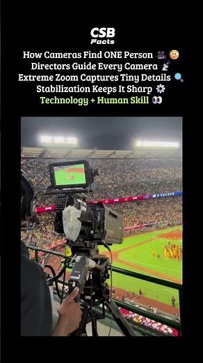 How Stadium Cameras Find One Person 🤯🎥