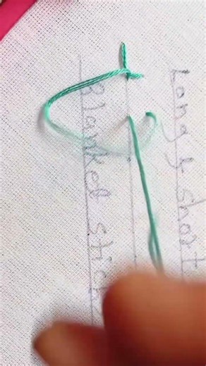Blanket stitch #handbroidery #embrodering #embroidery