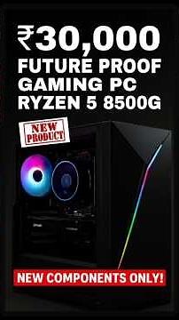 🔥Best Gaming PC build under ₹30,000 ( $345 USD ) | Ryzen 5 8500G + Radeon 740M | Benchmarks⚡ #shorts