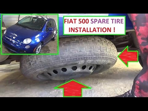 Spare Tire Removal and Installation on Fiat 500 How to Put Spare Tire