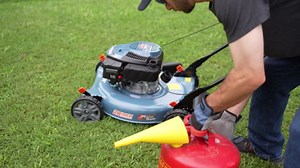 SENIX Gas Lawn Mower,20in Cutting Blade / 21in Cutting Deck, 144cc 4-Cycle Engine, 5-Position Height Adjustment Push Mower with Side Discharge, LSPG-L5