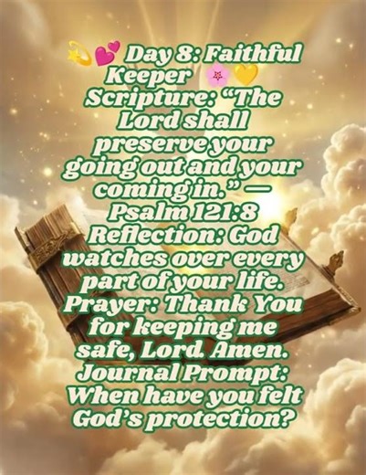 💫💕 Day 8: Faithful Keeper 🌸💛