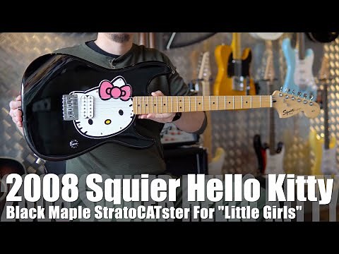 The Squier Hello Kitty Stratocaster is THE MANLIEST guitar you can buy!