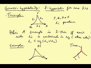 Geometric Group Theory 1 : Gromov hyperbolicity