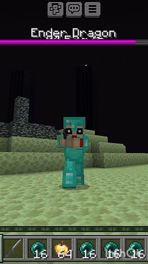 minecraft but shinchan play actual gun mod kill ender dragon#minecraft #gaming #shortsfunny