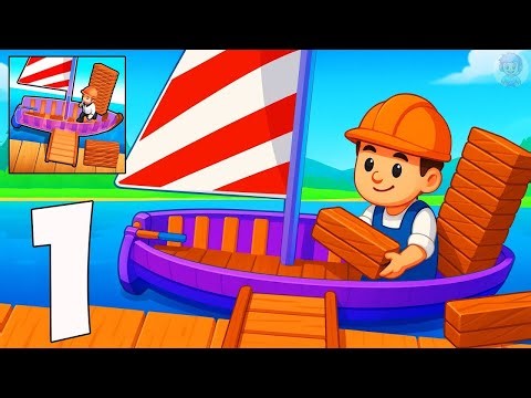 Ship Craft Seaport Tycoon - Gameplay Walkthrough Part 1 - Building a Ship (iOS, Android)