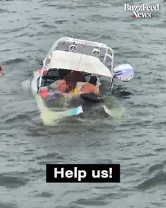 522K views · 1.5K reactions | The viral video shows a boat sinking after it was swamped by waves from a passing Trump Boat Parade. | BuzzFeed News | Facebook