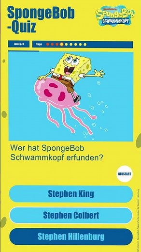 Interactive SpongeBob Quiz