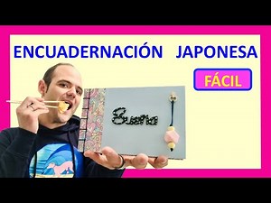 Cómo hacer ▶Encuadernacion JAPONESA◀Artesanal FÁCIL casera 😍TUTORIAL paso a paso