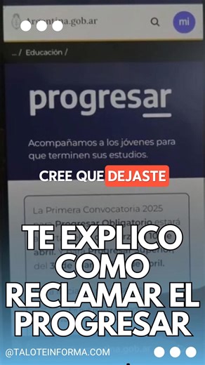 101K views · 527 reactions | Te explico como Reclamar el Progresar en 40 segundos. | Talo Te Informa | Facebook