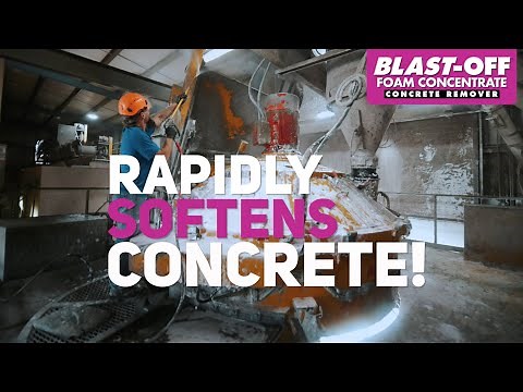 Precast Plant Demo with the Blast-Off Foam Concentrate Concrete Remover System by Nox-Crete