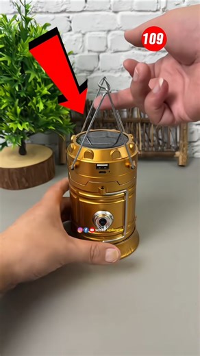 Saste upkaran on Instagram: "solar led camping lantern ultra bright review About product:- Ye solar-powered LED camping lantern ultra bright light ke saath emergency aur outdoor use ke liye perfect hai. Dual charging (solar + usb), rechargeable battery aur compact foldable body se travel, trekking aur survival kits me easily fit ho jaata hai. Long-life warranty ke saath reliable, power-cut friendly aur eco-friendly lighting solution. Full demo dekho—like, share & subscribe! Your query sholwed:- 