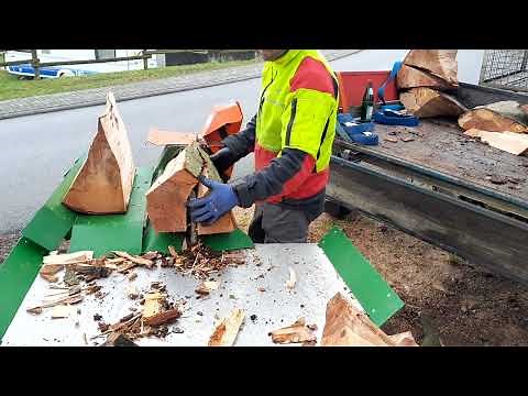 Holz spalten mit Posch Holzspalter Ruck Zuck Ausbaustufe 3