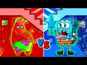 HOT ROOM vs COLD ROOM - Spongebob Hot vs Cold Challenge | Spongebob Life (Animation)
