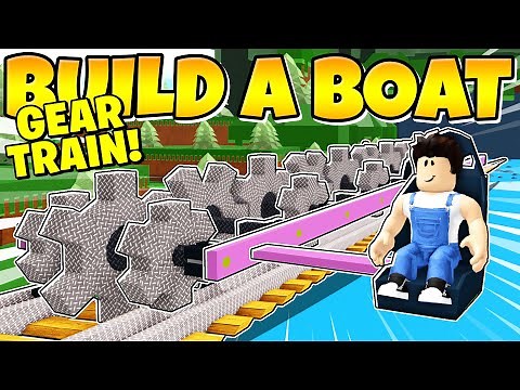 I BUILT A GEAR POWERED TRAIN In Build a Boat! ⚙️