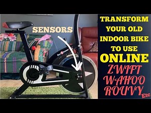 Where do you put your speed sensor on a spin bike?