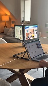 167K views · 566 reactions | My desk setup looks productive… And it is  #tech #techgadgets #newtech #monitor #wfh #coolfinds #productivityboost #coolgadgets #tech #amazonfinds | Aura-Displays.com | Facebook