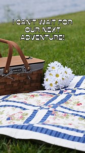 Embrace the summer vibes! 🌞🍉 Our United pattern from 'Make It Patriotic With 3-Yard Quilts' is your go-to for all sunny adventures! 🇺🇸✨ ⁠ ⁠ Share your United 3-yard quilt from Make It Patriotic With 3-Yard Quilts with us!⁠ ⁠ ⁠ By posting your photo in the comments, you grant Fabric Cafe permission to share your beautiful creation on our social media channels. We love seeing your work! 📸💖 FabricCafe.com⁠ #SummerFun #QuiltMagic #PatrioticQuilts" | Fabric Cafe