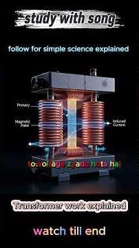👉 Transformer कैसे voltage change करता है? ⚡ जान लो 60 sec में! #Electrical #transformers