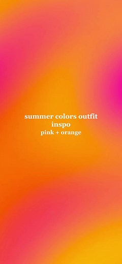 Colorful Summer Outfit Ideas: Pink and Orange Combo Inspiration