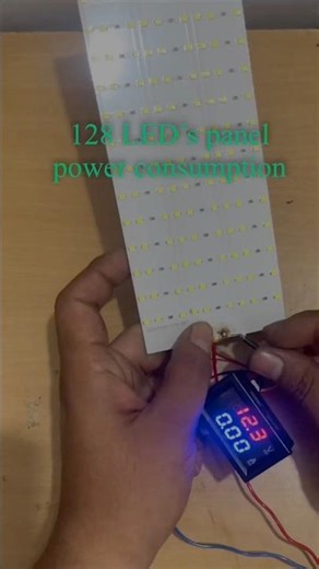 128 LED Panel Power Consumption Test | Live Load Test