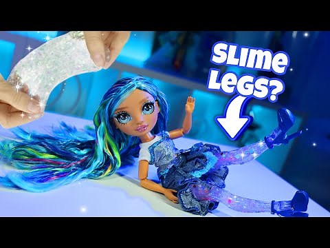 Slime legs? Rainbow High Shimmer Legs Skyler doll Unboxing + Toy Hunt