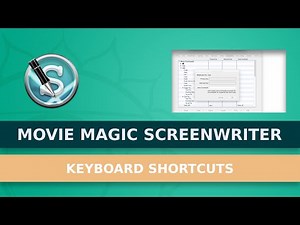 Changing And Customizing Keyboard Shortcuts And Voice Commands In Movie Magic Screenwriter