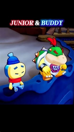 Bowser Jr and Buddy Friends ❤️💙 #bowserjr #buddy #bowserjrandbuddy