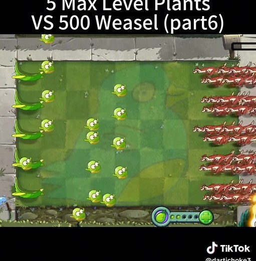 5 Max Level Plants VS 500 Weasel part6 (PVZ2) #pvz #plantsvszombies #plantsvszombies2 #pvz2 #game