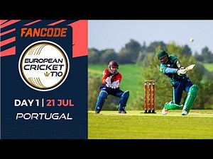 🔴 FanCode European Cricket T10 Portugal, 2022 | Night 1 | T10 Live Cricket