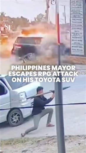 Philippines mayor survives direct hit from rocket-propelled grenade attack on his Toyota SUV