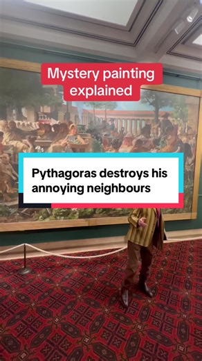 Discovering the Pythagorean School Painting