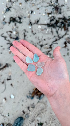 Today I went back to the world’s most secret sea glass beach… I always get anxious every time because it’s so hard to get to BUT it never disappoints! This is just a little snippet of my beachcomb, I can’t wait to sit down and share the rest with you.. I’ve already planned the types of jewellery I’m going to turn most of them into 🤣 sometimes you just know! Eeeek, so happy this is the best 🥰 | Sadie Jewellery