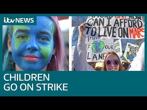 Students go on strike from school in climate change protest | ITV News
