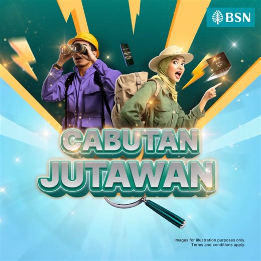 Jadikan simpanan anda peluang untuk menjadi jutawan BSN SSP! Simpan serendah RM3,000 dengan BSN SSP dan anda berpeluang memenangi hadiah menarik bernilai sehingga RM30 Juta termasuk BSN SSP RM1 Juta setiap bulan! BSN SSP: ✔ 12 jutawan baharu pada tahun 2025 ✔ Kadar keuntungan menarik hingga 2.5% setahun (tempoh simpanan 12 bulan) ✔ Simpanan selamat & patuh Syariah ✔ Tiada risiko, hanya ganjaran ✔ Terbuka kepada pelanggan BSN SSP baharu dan sedia ada ✔ Lagi banyak anda simpan, lagi tinggi peluang