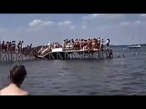 At least 60 University of Wisconsin students plunge into lake when pier collapses