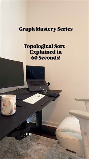 buildmuse on Instagram: "See “prerequisites” in a problem? It’s topological sort ⚡ This pattern solves: ✅ Course Schedule (LC 207, 210) ✅ Alien Dictionary (LC 269) ✅ Minimum Height Trees (LC 310) ✅ Parallel Courses (LC 1136) ✅ Find All Recipes (LC 2115) ✅ Longest Increasing Path (LC 329) ...and 10+ more Pattern triggers: • Prerequisites • Dependencies • Task ordering • “Can finish all courses?” Time: O(V + E) | Space: O(V + E) Asked at: Google, Amazon, Meta, Microsoft, Bloomberg Want the full te