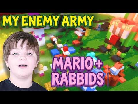 GIANT MARIO + RABBIDS BATTLE! 🛡️🎨 Minecraft Epic Build Challenge | Ima and Jessy